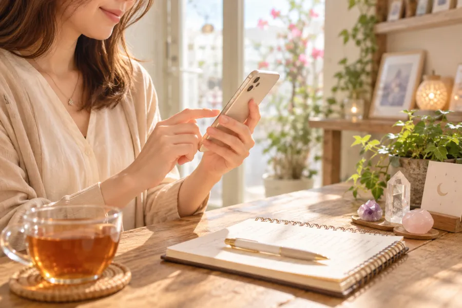 スマートフォンから予約するイメージ